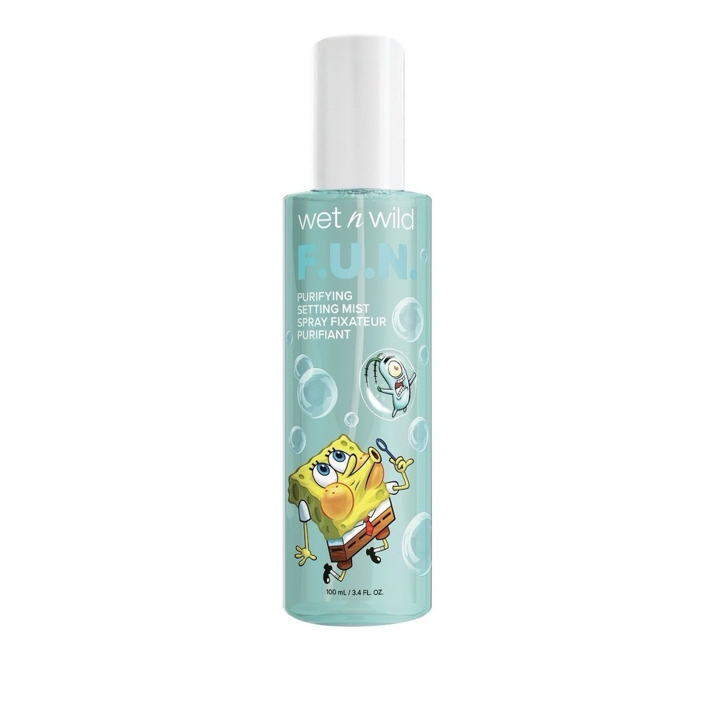 Wet n Wild Makeup X SpongeBob F.U.N. FUN Purifying Setting Face Mist 3.4 oz